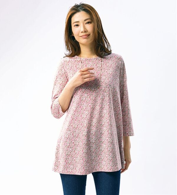 ルフラン（ルフラン）の「【４色組】小花柄プリントプルオーバー（カットソー）」｜詳細画像