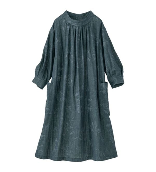 BELLUNA（ベルーナ）の「オーガニックコットンダブルガーゼプリントワンピース（プリントワンピース）」｜詳細画像