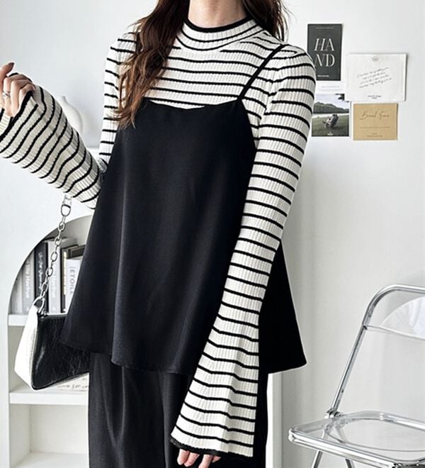 GeeRA（ジーラ）の「セットアップ風キャミソールサロペット（オールインワン）」｜詳細画像