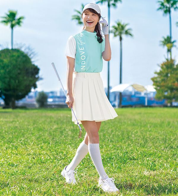 BELLUNA（ベルーナ）の「【三枝こころコラボ】吸水速乾プリーツスカート見えパンツ【UNDOVE】（その他パンツ）」｜詳細画像