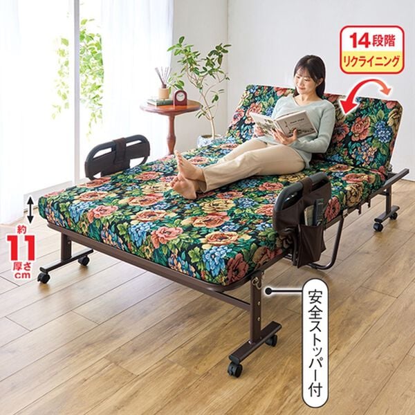 「組立簡単　寝心地が選べる手動ベッド（ベッド）」｜詳細画像