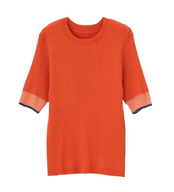 GeeRA（ジーラ）の「『ドラマ着用商品』 袖口シアーリブニット（ニット・セーター）」｜詳細画像