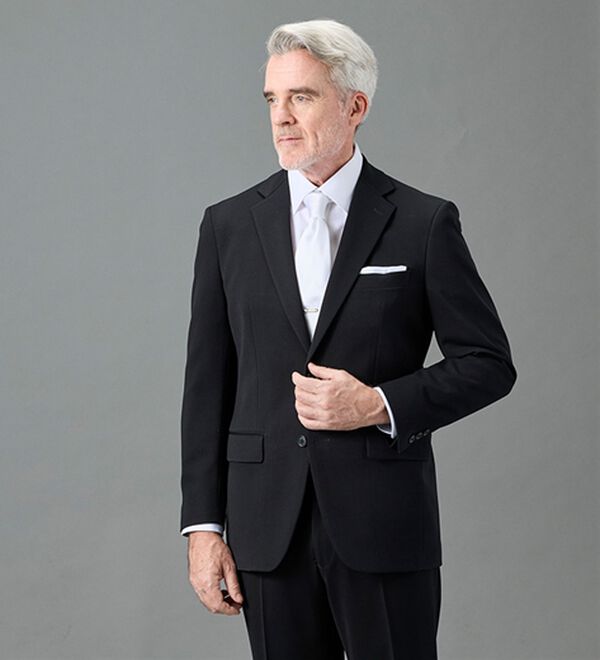 「【２点セット】ルナブラックフォーマルスーツ（ビジネスフォーマル）」｜詳細画像