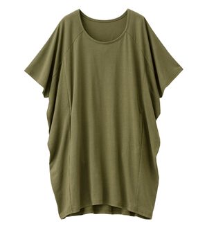 Viola e Viola（ヴィオラ エ ヴィオラ）の「【５つの機能付】ゆるコクーンチュニック（チュニック）」｜カーキ