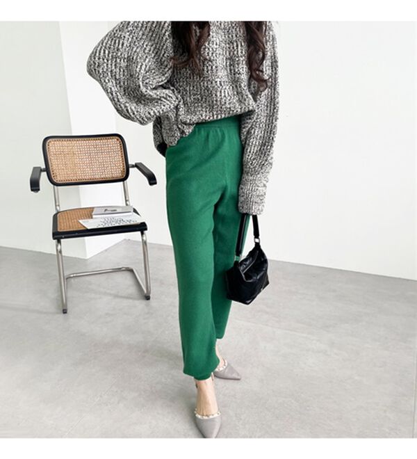 GeeRA（ジーラ）の「ニットジョガーパンツ（フルレングスパンツ）」｜詳細画像