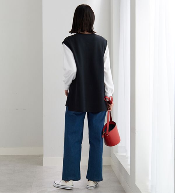 BELLUNA（ベルーナ）の「静電気防止インナー付Ｖネックベストアンサンブル（アンサンブル）」｜詳細画像