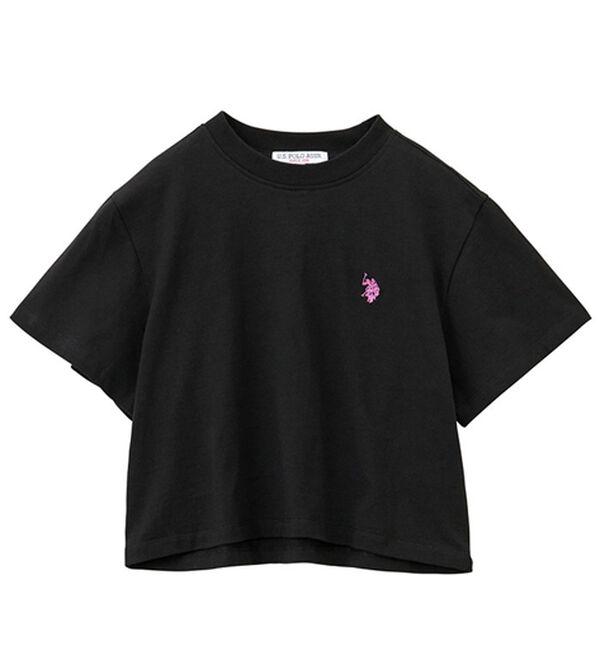 GeeRA（ジーラ）の「【Ｕ．Ｓ．　ＰＯＬＯ　ＡＳＳＮ．】ショート丈Ｔシャツ（Tシャツ）」｜詳細画像