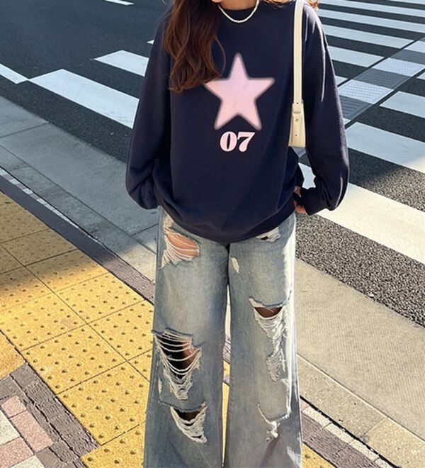 GeeRA（ジーラ）の「スターロゴスウェット（カットソー）」｜詳細画像