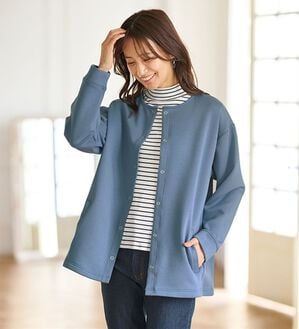 BELLUNA（ベルーナ）の「洗える！スマート見えカーディガン（その他カーディガン）」｜ブルー