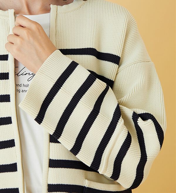 BELLUNA（ベルーナ）の「ランタンスリーブ軽量ニットジャケット（その他ジャケット）」｜詳細画像