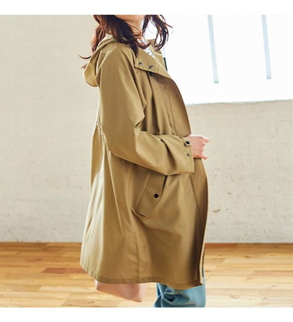 BELLUNA（ベルーナ）の「はっ水！ＵＶ対策ロングコート（ポーチ付）（ハーフコート）」｜詳細画像