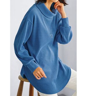 BELLUNA（ベルーナ）の「コーデュロイ見えチュニック（チュニック）」｜ブルー