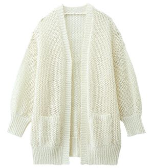 麻調メッシュ編トッパーカーディガン - ベルーナ【公式】