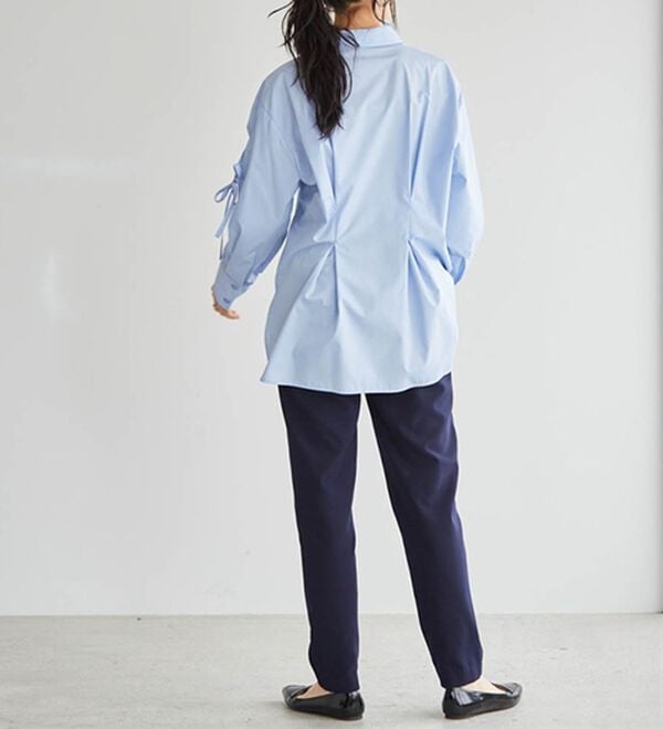 RANAN（ラナン）の「あったか！裏起毛美脚シルエットタックパンツ（フルレングスパンツ）」｜詳細画像