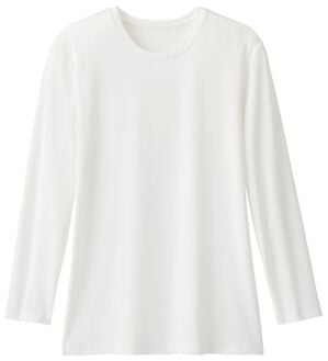 「【３枚組】快適！！オールシーズンインナー（メンズ肌着・インナーウェア）」｜白