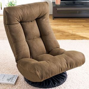 「ハマって沼る　ふかふかハイバック回転座椅子（座椅子）」｜ブラウン