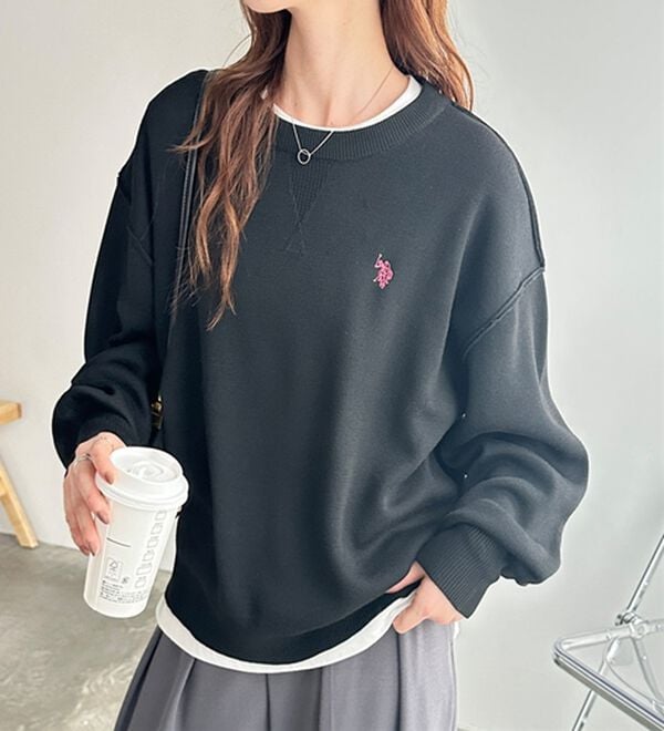 GeeRA（ジーラ）の「【U.S. POLO ASSN.】スウェットライクニット（ニット・セーター）」｜詳細画像