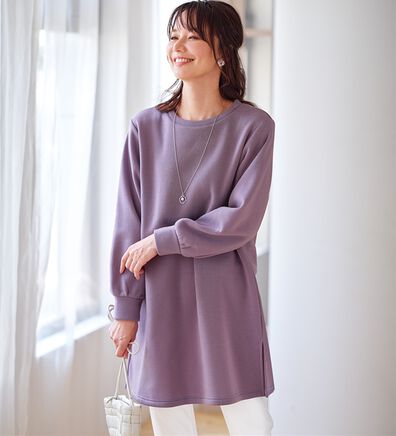 BELLUNA（ベルーナ）の「ふんわり素材軽ぽかチュニックワンピ―ス（チュニックワンピース）」
