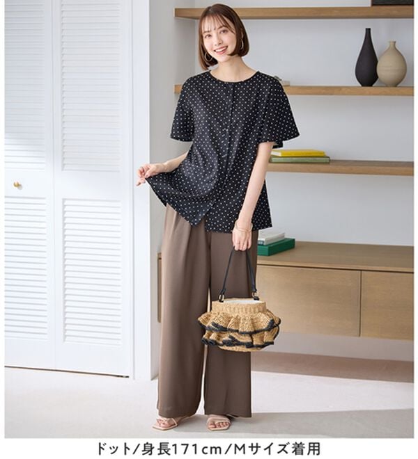 Viola e Viola（ヴィオラ エ ヴィオラ）の「さらさらＥＡＳＹ　Ａラインブラウス（チュニック）」｜詳細画像