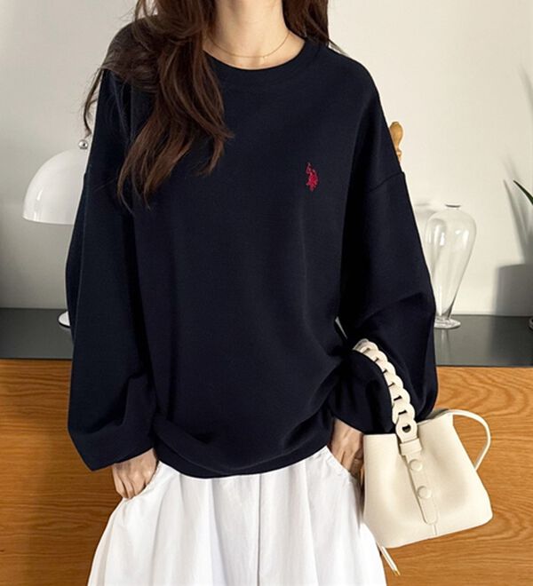 GeeRA（ジーラ）の「【U.S.POLOASSN】オーバーサイズワッフルスウェット（カットソー）」｜詳細画像