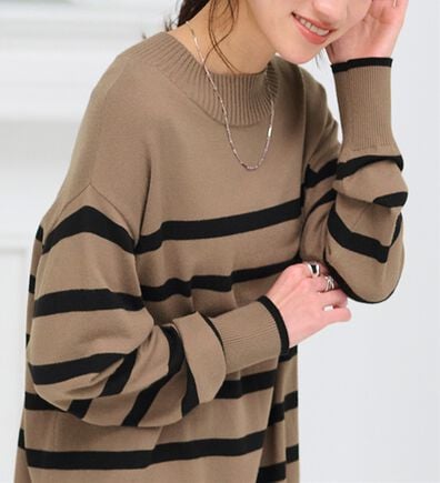 BELLUNA（ベルーナ）の「【新色追加】もちもち素材ハイネックニットプルオーバー（ニット・セーター）」