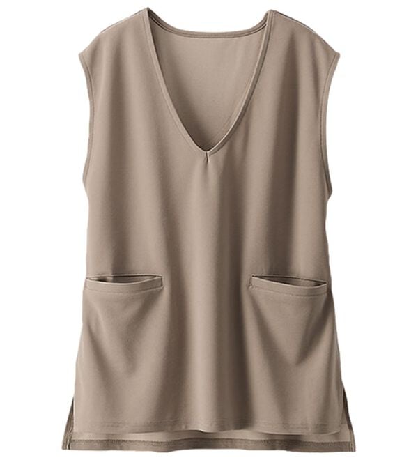 BELLUNA（ベルーナ）の「機能付ジョーゼット素材ベストセットアップ（セットアップ）」｜詳細画像