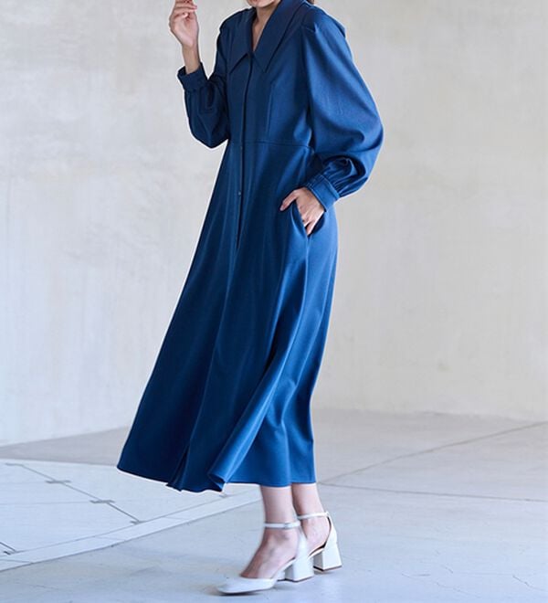 RANAN（ラナン）の「クラシカルカラーシャツワンピ（シャツワンピース）」｜詳細画像