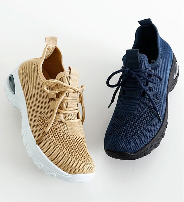 BELLUNA（ベルーナ）の「軽量ニットエアソールデザインスニーカー（スニーカー）」｜詳細画像