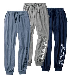 「＜フィラ＞爽やか綿混ジョガーパンツ（メンズルームウェア）」｜3本組