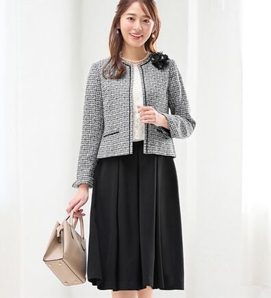 alotta（アロッタ）の「【４点セット】入学式卒業式に！セレモニーワンピーススーツ＜７号～２３号＞（ワンピースセットスーツ）」