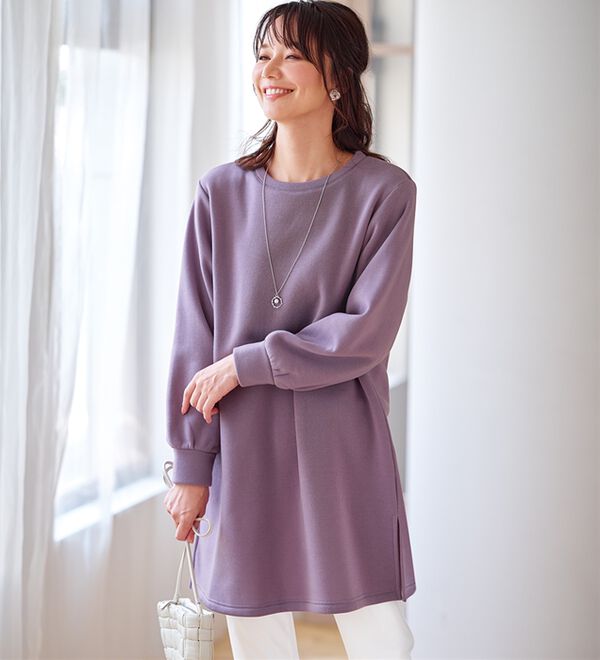 ふんわり素材軽ぽかチュニックワンピ―ス - ベルーナ【公式】