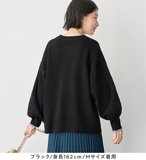 Viola e Viola（ヴィオラ エ ヴィオラ）の「洗えるもちもち　ゆるニットプルオーバー（ニット・セーター）」｜詳細画像