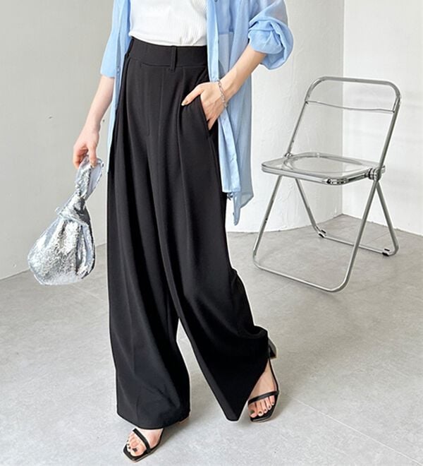 GeeRA（ジーラ）の「インタックスラックスワイドパンツ（フルレングスパンツ）」｜詳細画像