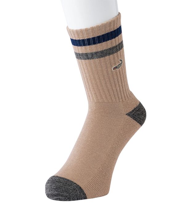 「【５足組】＜クロコダイル＞快適設計配色ソックス（メンズ靴下・タイツ）」｜詳細画像