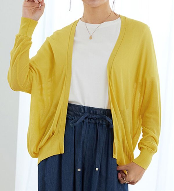 GeeRA（ジーラ）の「【冷房対策に】ひんやりUV対策！ドルマンカーディガン（ニットカーディガン）」｜詳細画像