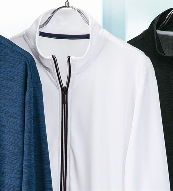 「アクティブスタンドジャケット（メンズパーカー）」｜ホワイト