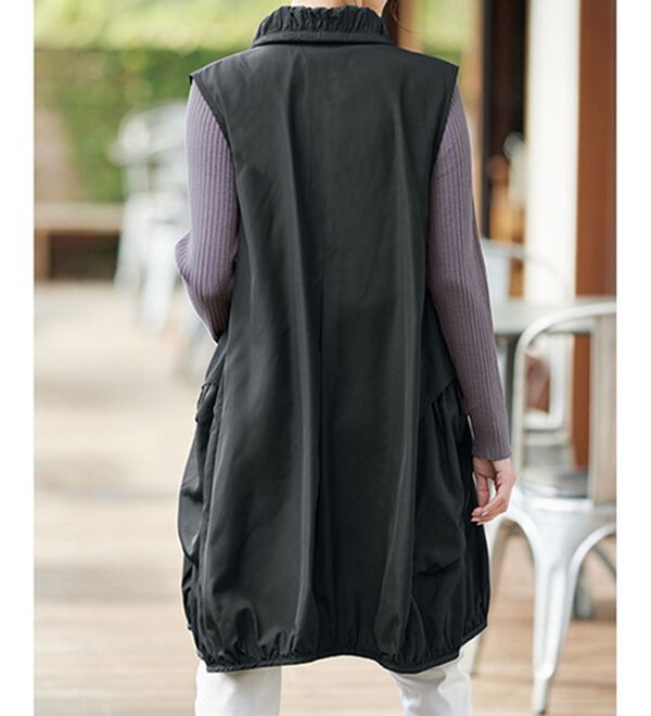 BELLUNA（ベルーナ）の「個性際立つコクーンデザインロングジレ（ジレ）」｜詳細画像