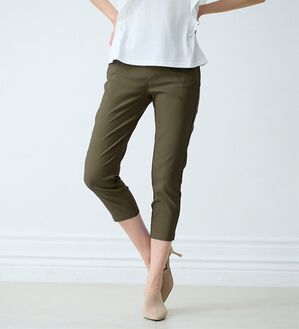 RANAN（ラナン）の「【4つの機能付】美脚クロップドパンツ（クロップドパンツ）」｜モカ