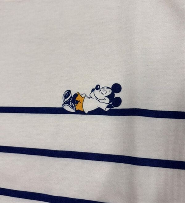 BELLUNA（ベルーナ）の「＜Ｄｉｓｎｅｙ＞【ミッキー】ボーダープリントボックスシルエットTシャツ（カットソー）」｜詳細画像