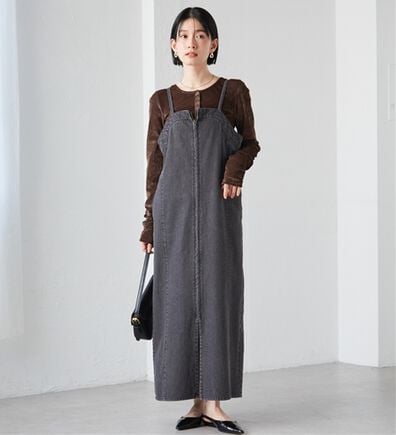 RANAN（ラナン）の「フロントジップデニムジャンスカ（その他ワンピース）」