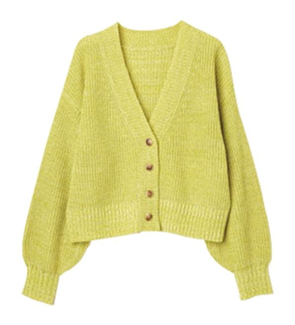 RANAN（ラナン）の「＜エコ素材＞カラーミックスニットカーディガン（ニットカーディガン）」｜詳細画像