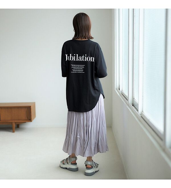 GeeRA（ジーラ）の「プリントチュニックＴシャツ（カットソー）」｜詳細画像