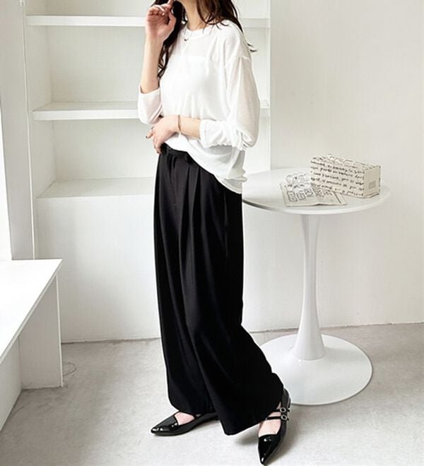 GeeRA（ジーラ）の「着回し自在！スラブシアートップス（カットソー）」｜詳細画像