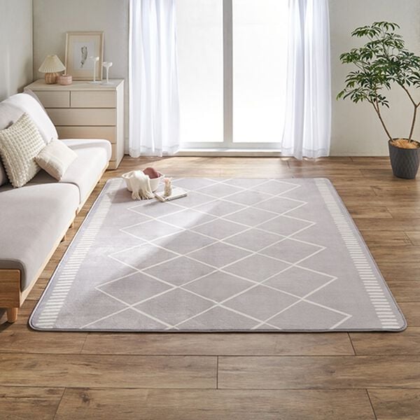 iellio（イエリオ）の「北欧調洗えるはっ水フランネルラグ＜ロングシーズン・床暖対応・洗濯可能・ウォッシャブル・おしゃれ・はっ水＞（ラグ）」｜詳細画像