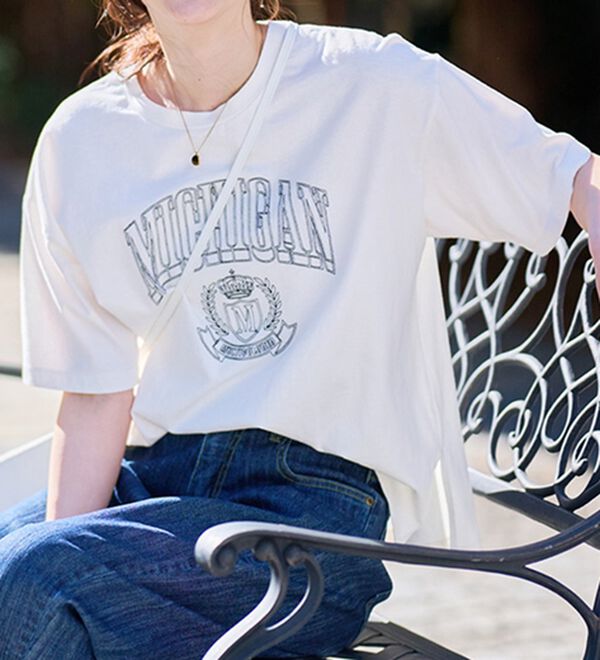 RANAN（ラナン）の「ヴィンテージライクロゴTシャツ（カットソー）」｜詳細画像