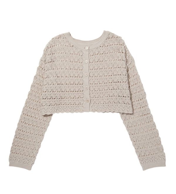 GeeRA（ジーラ）の「２ＷＡＹクロシェニットカーディガン（ニットカーディガン）」｜詳細画像