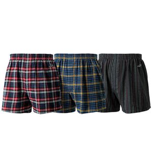 「【３枚組】＜クロコダイル＞フランネル生地の暖かトランクス（メンズトランクス）」｜3枚組