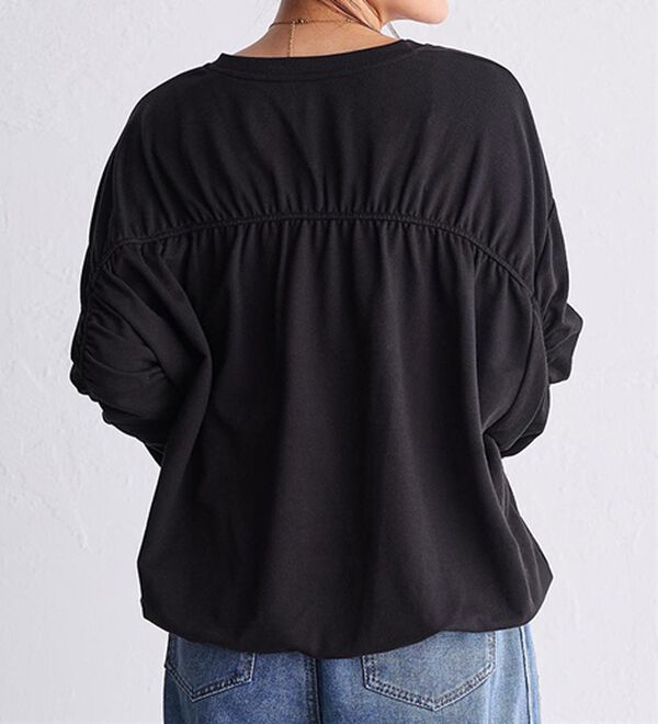 RANAN（ラナン）の「バックギャザーデザインスウェット（カットソー）」｜詳細画像