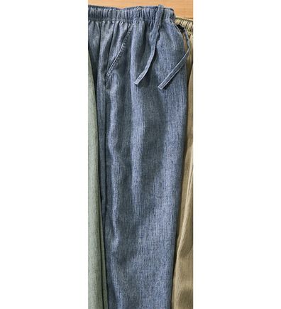 「麻入り８分丈パジャマパンツ（メンズルームウェア）」