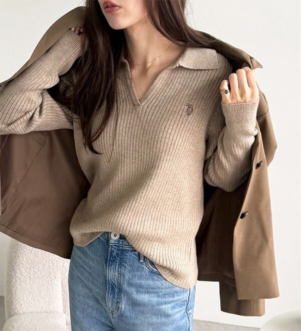 rice ball様② U.S. POLO ASSN.】ポロ衿リブニット - ベルーナ【公式】